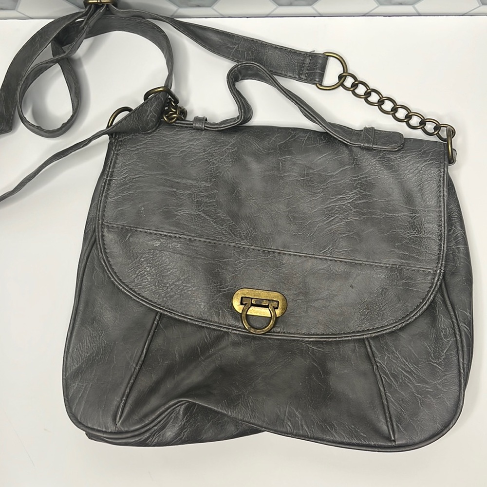 Mossimo faux leather messenger bag
